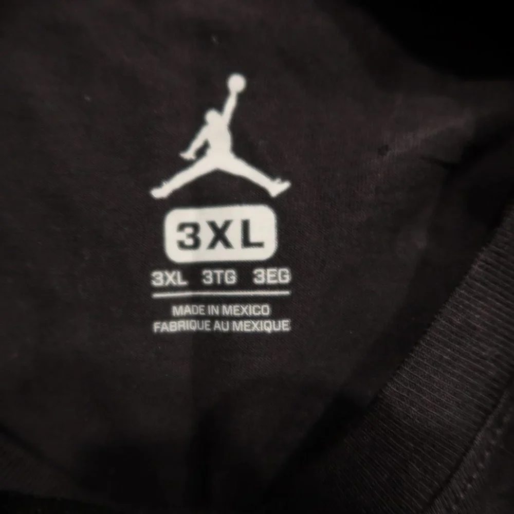 Air Jordan Big Back Logo Basletball Jumpman Black Short Sleeve T Shirt Mens 3XL - Picture 5 of 7